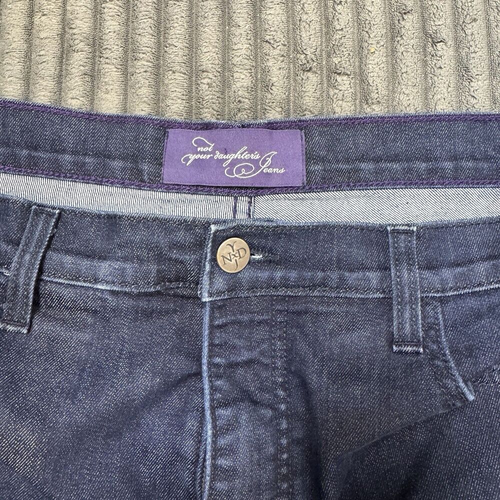 NYDJ Barbara Bootcut Jeans 12P Dark Wash Embroidered Pocket P9131190 - Picture 5 of 11